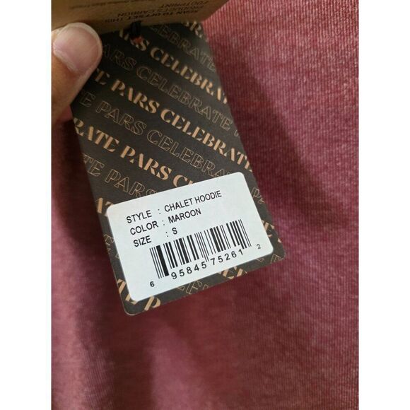 Swannies Golf CHALET HOODIE, Maroon S NWT - Picture 9 of 11